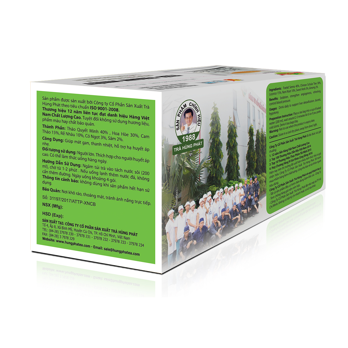 TRÀ THANH NHIỆT - Giúp mát gan, thanh nhiệt, hỗ trợ hạ huyết áp nhẹ - Thương Hiệu Hùng Phát