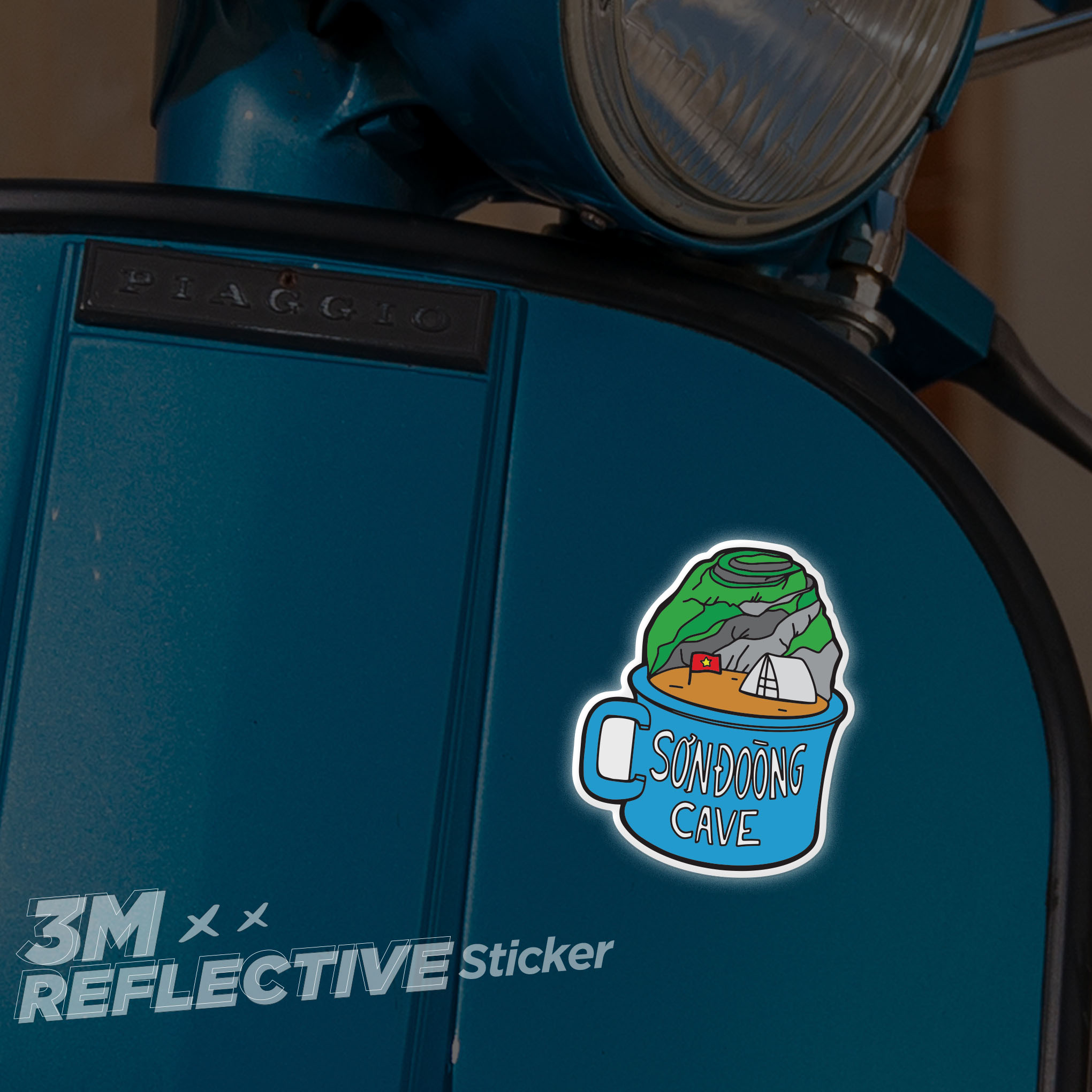 SON DOONG CAVE 3M - Reflective Sticker Die-cut Hình dán phản quang thương hiệu STICKER FACTORY