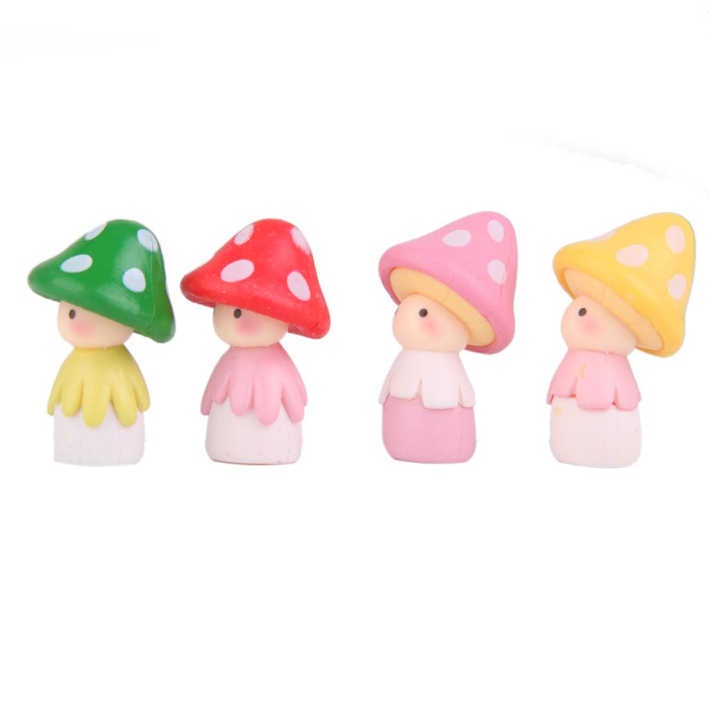 12pc Mushroom Miniature Garden Landscape Terrarium Figurine Bonsai DIY Craft
