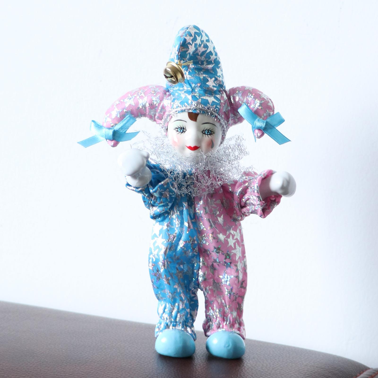 Porcelain Clown Doll for Kids Birthday Gifts Halloween Chirstmas Decor #2