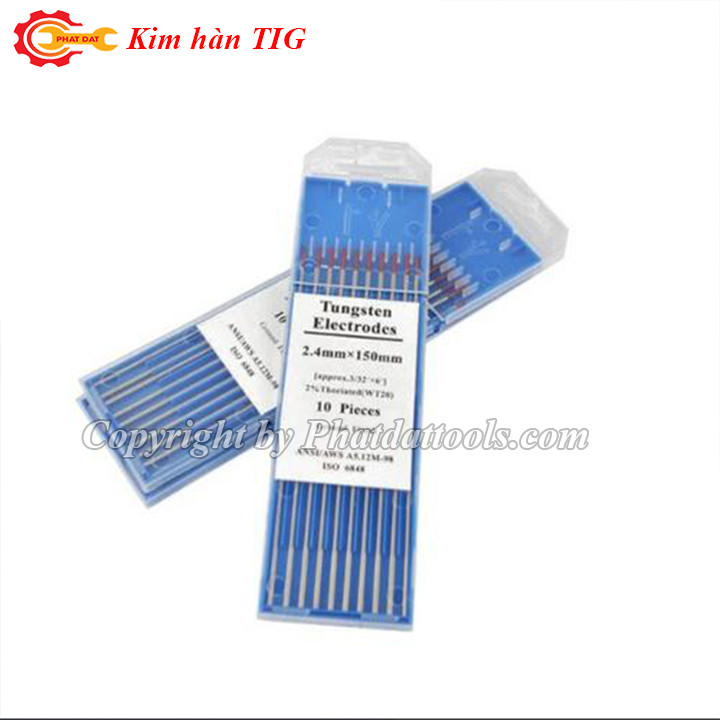 Kim hàn TIG Kydosu JAPAN 1.6-2.0-2.4-3.2mm-Điện cực TUNGSTEN-Hộp 10 cái