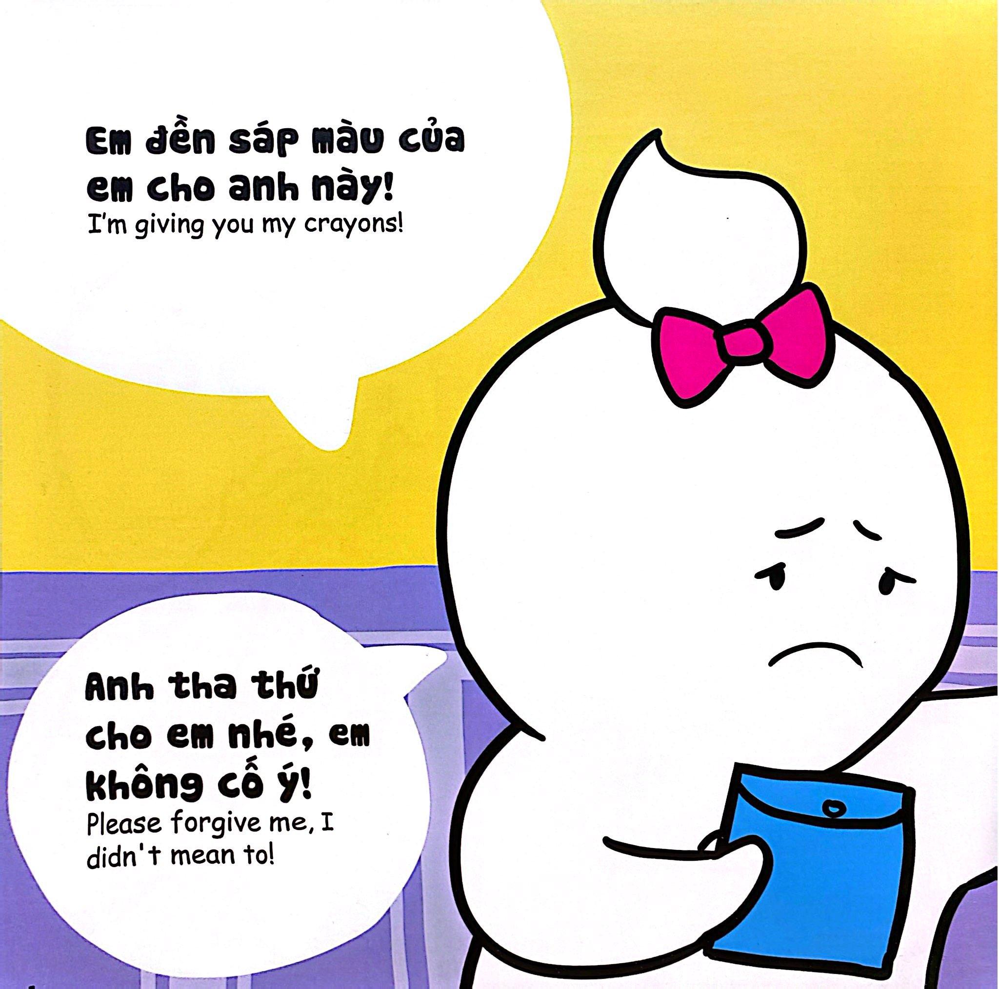 Sách - Ehon Kĩ Năng Sống - Miu Bé Nhỏ Học Cách Ứng Xử - Tập 44 - Miu Miu Tha Thứ!