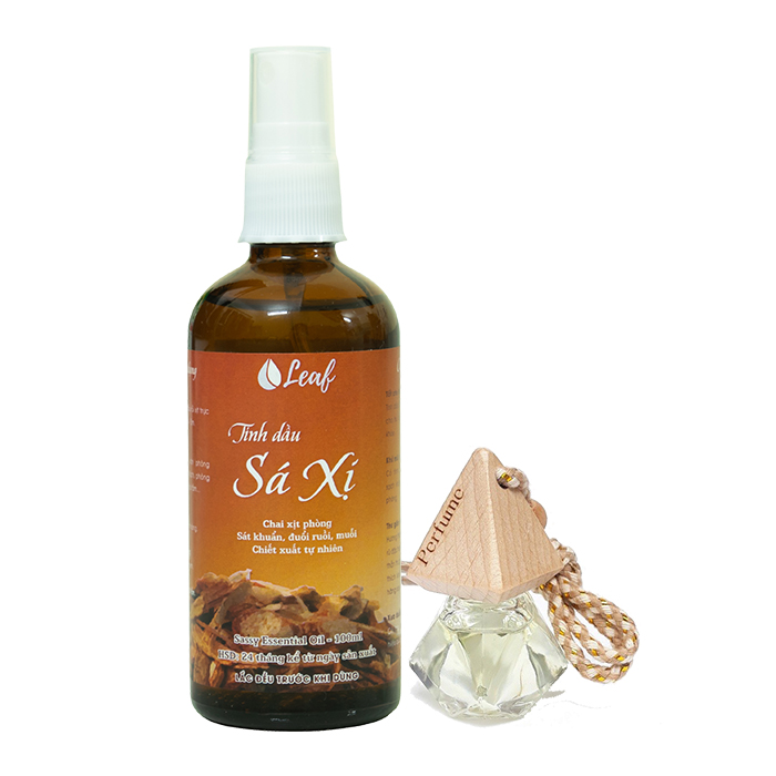 Combo Tinh dầu xịt phòng Xá Xị 100ml + Lọ treo tinh dầu Xá Xị