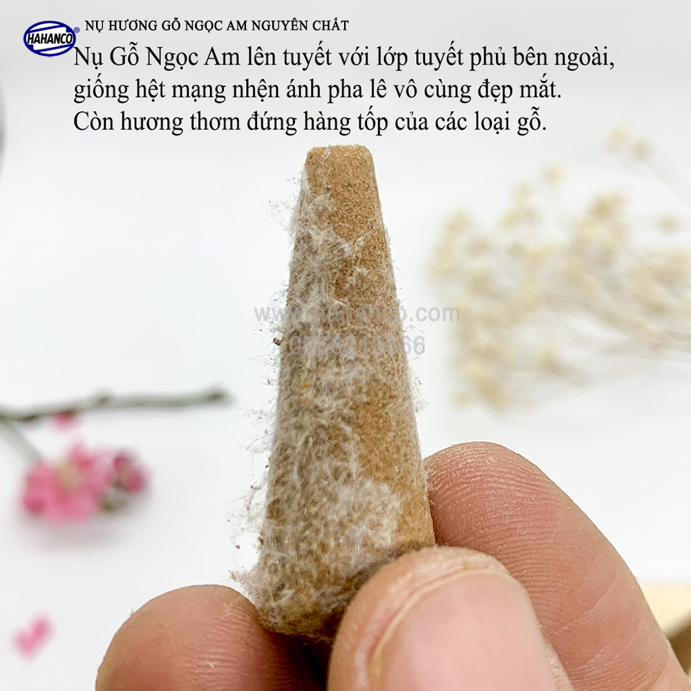 Nhang nụ siêu sạch gỗ Ngọc Am lên tuyết - hương thơm lan tỏa (OTH041) Xông trầm phong thủy, Xua đuổi tà khí tai ương - giúp thư giãn tĩnh tâm, an yên