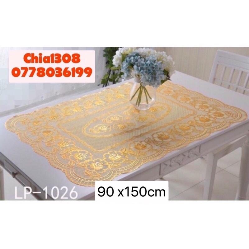 KHĂN TRẢI BÀN PHÒNG KHÁCH KÍCH CỠ RỘNG 90cm, DÀI 150cm, KHĂN TRẢI BÀN NHỰA PVC chống thấm nước