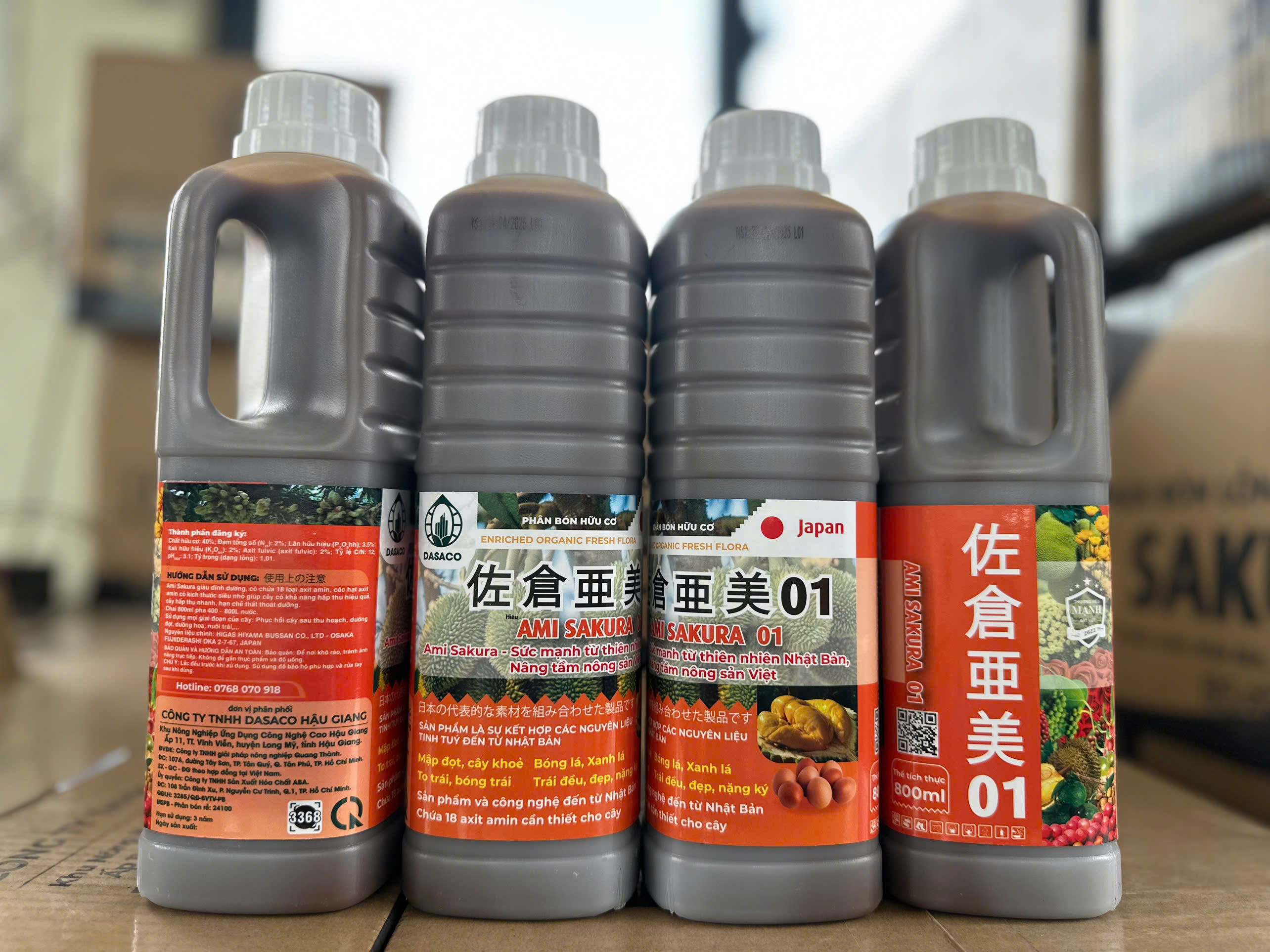 Phân Bón Lỏng Ami Sakura – Hữu Cơ Cho Cây Ăn Trái: Mập Đọt, Trái Bóng, Trái To, Trái Đều,...