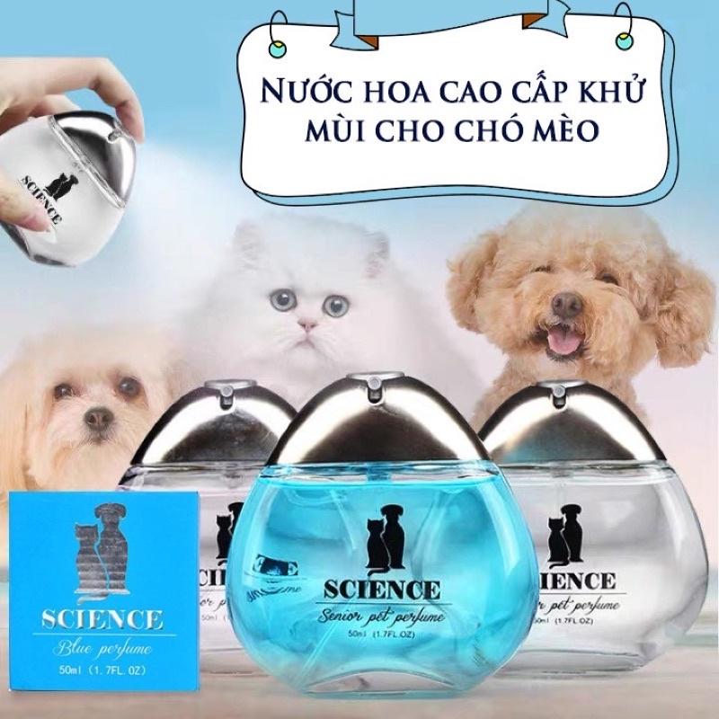 NƯỚC HOA THÚ CƯNG CAO CẤP SCIENCE - NƯỚC HOA CHO CHÓ MÈO - 50ml