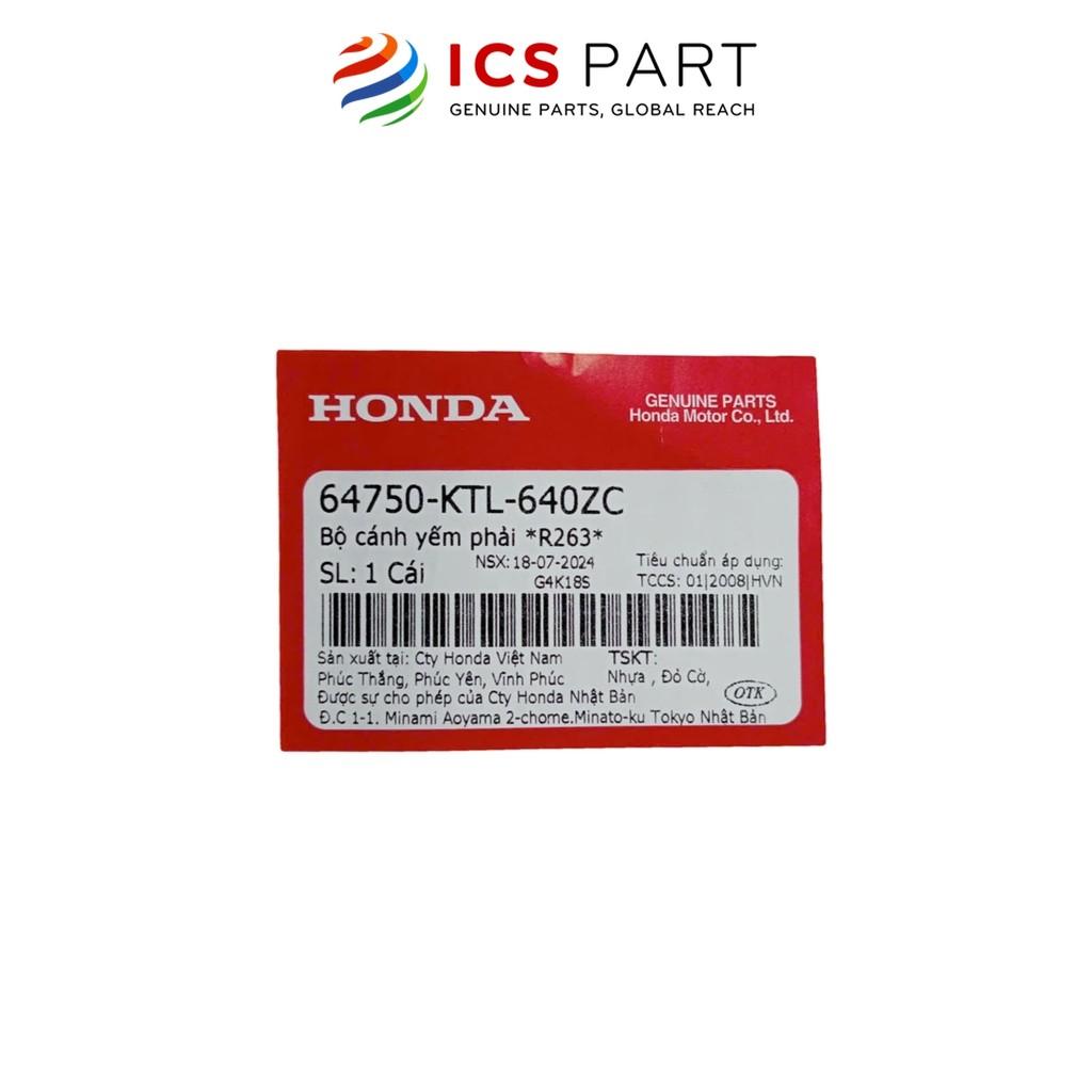 Bộ Cánh Yếm Phải R263 HONDA Wave 100 2005-2006 Màu Đỏ Cờ (64750KTL640ZC)
