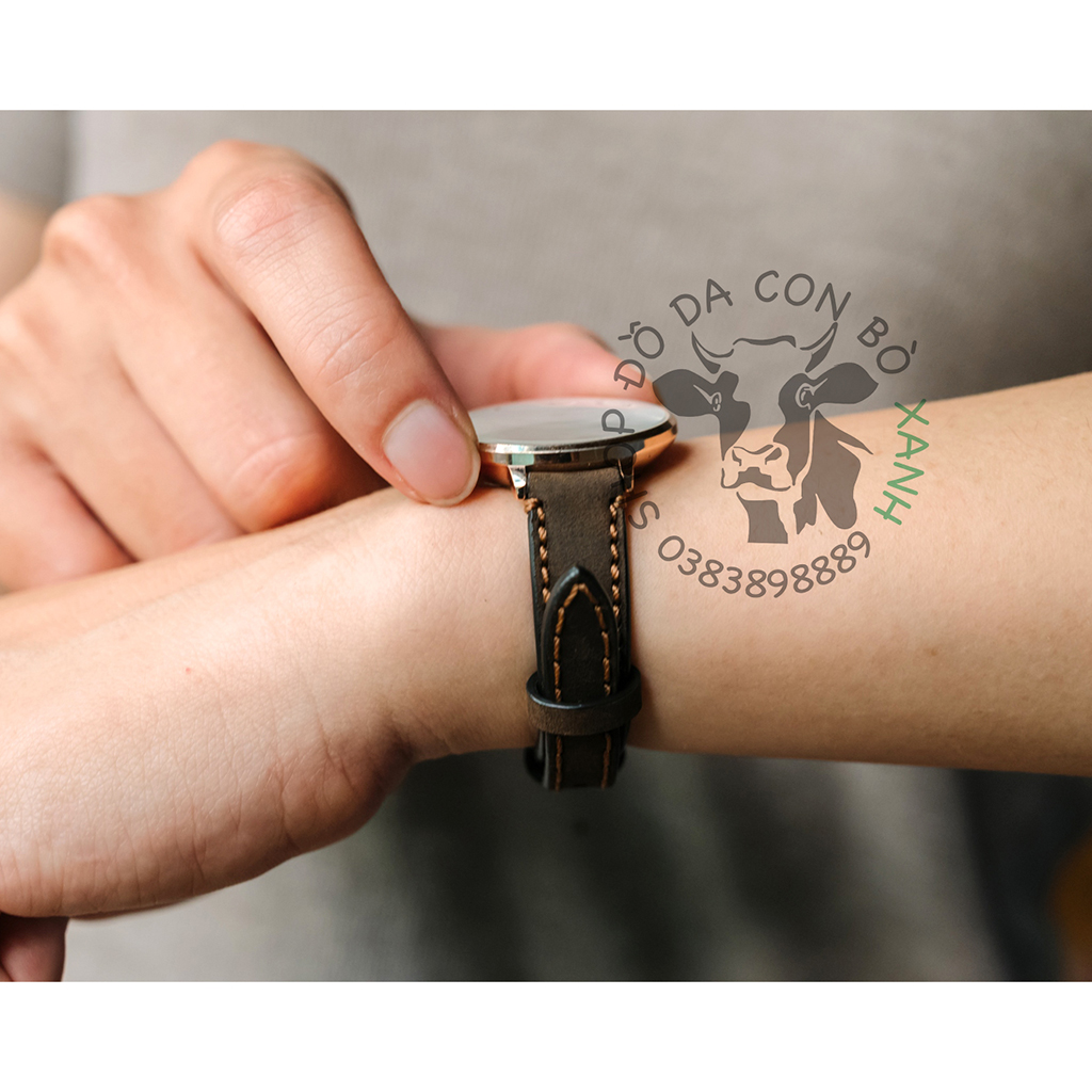 Dây đồng hồ da dành cho đồng hồ nữ handmade da thật