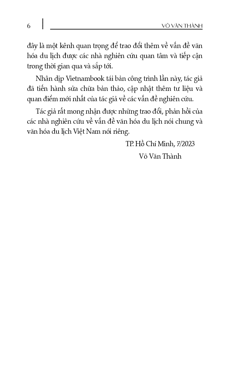 Một Số Vấn Đề Về Văn Hóa Du Lịch Việt Nam (Tái bản có sửa chữa, bổ sung)