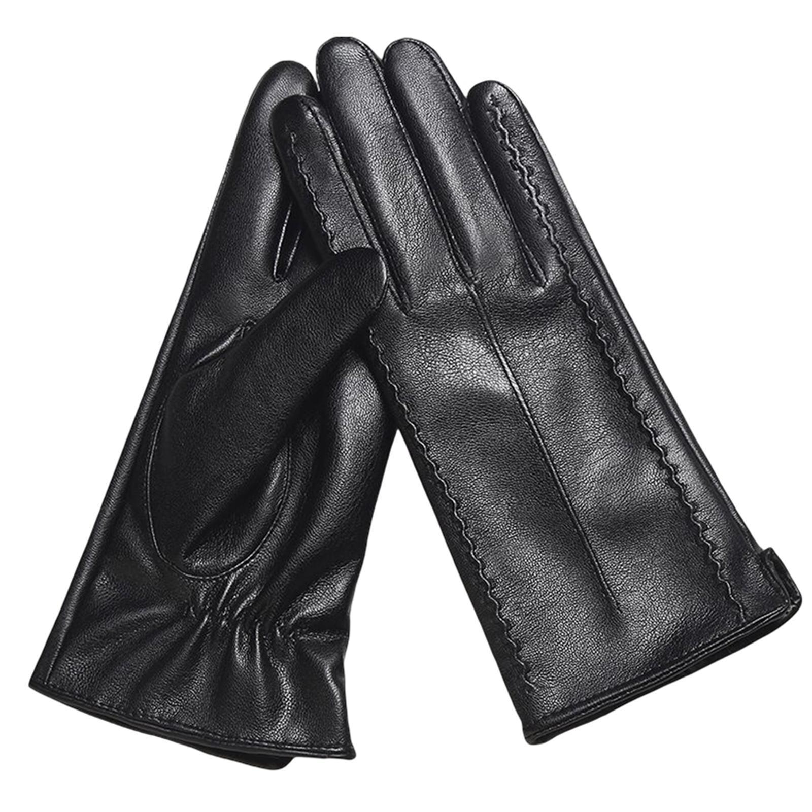 Women Winter Warm Gloves Soft Lined Anti Slip Mittens for Running Cycling Skiing Riding