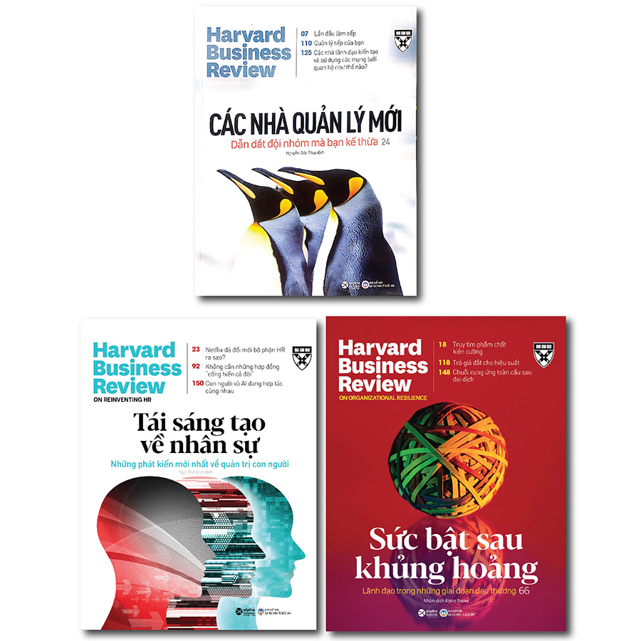 Bộ 3 Cuốn HBR OnPoint 2021: Sức Bật Sau Khủng Hoảng + Tái Sáng Tạo Về Nhân Sự + Các Nhà Quản Lý Mới