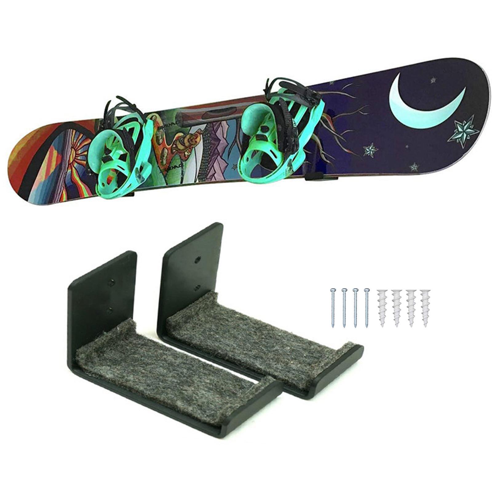 Snowboard Rack Display, Surfboard Wall Rack, Wall Mounted Durable Portable Wall Hanger Storage for Snowboard Skis