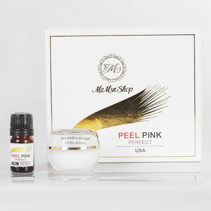 Bộ Sản Phẩm Tẩy tế bào Peel Pink Mamen (1 Peel 5ml + 1 Dưỡng trắng 5g) - Trị Thâm Nách, Trị Thâm Môi, Làm Hồng Nhũ Hoa, Bikini