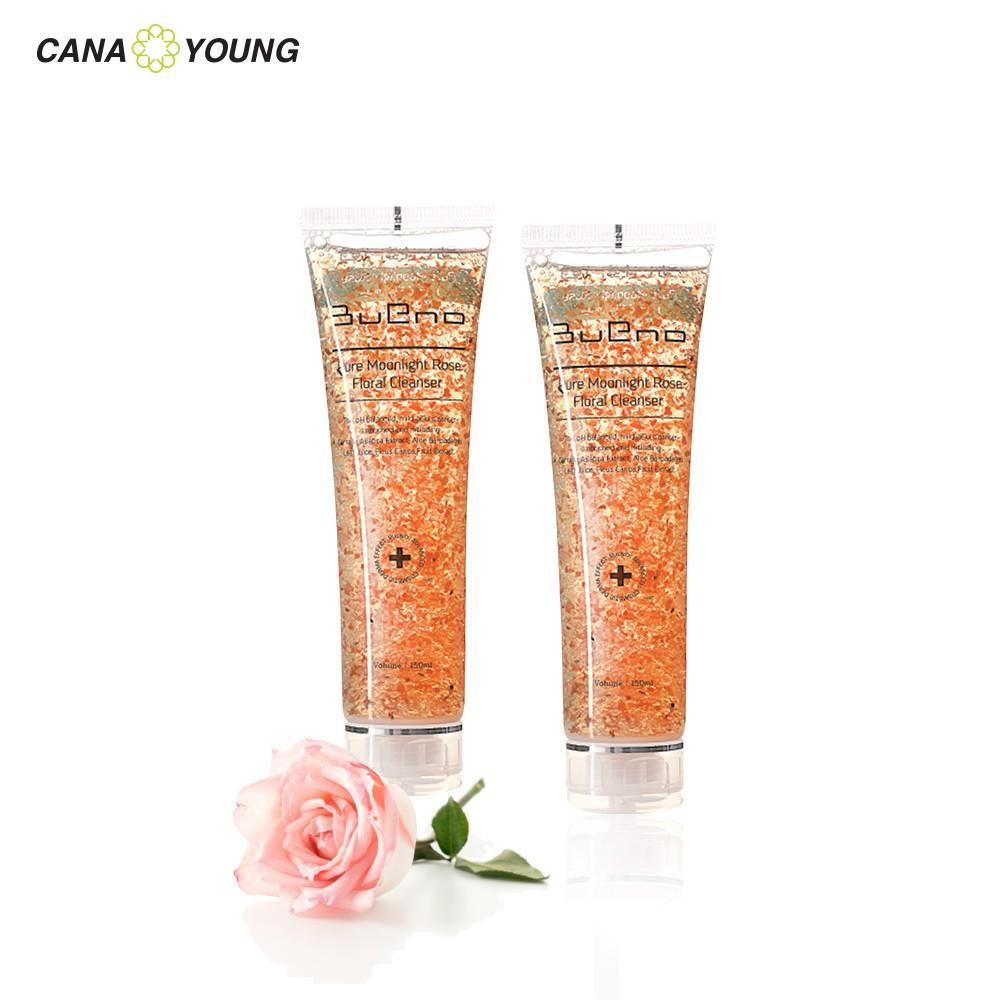 Combo 2 Sữa rửa mặt hoa hồng BUENO PURE MOONLIGHT ROSE FLORAL CLEANSER