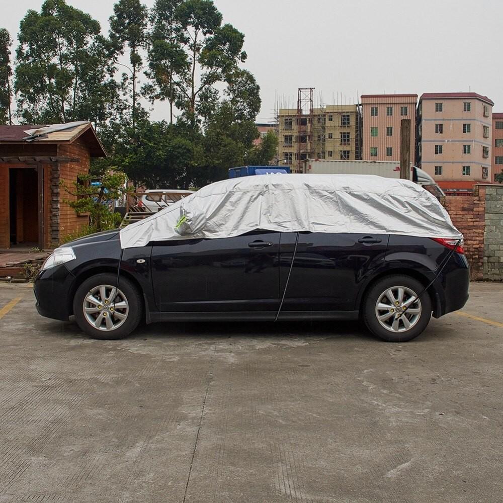 Bạt phủ nửa xe ô tô cao cấp 3 lớp chống nắng, chống trầy xước, bạt phủ xe ô tô