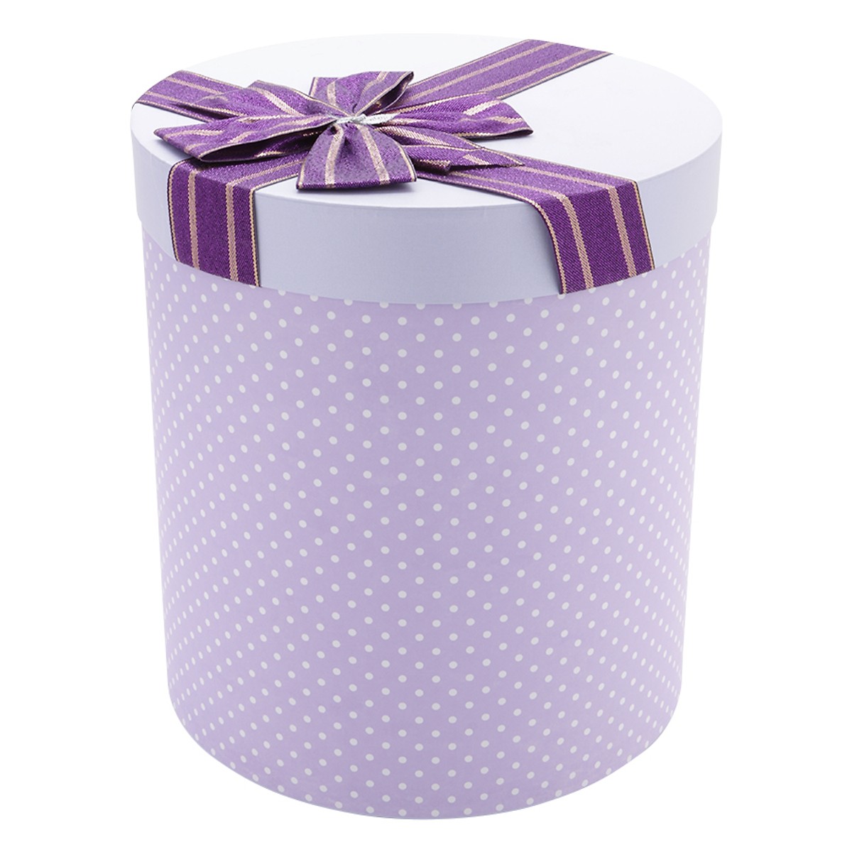 Hộp Quà Tròn  T007 (22 x 25 cm) - Giao màu ngẫu nhiên