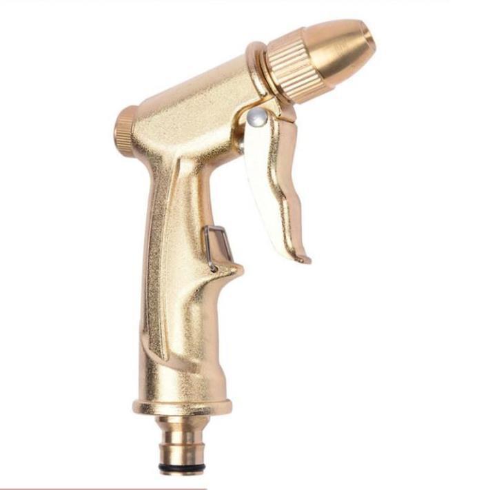 Bộ dây vòi xịt nước rửa xe, tưới cây .tăng áp 3 lần,loại 3m,5m 206701-1 đầu đồng,cút nối nhựa vàng+ tặng mở chai TL