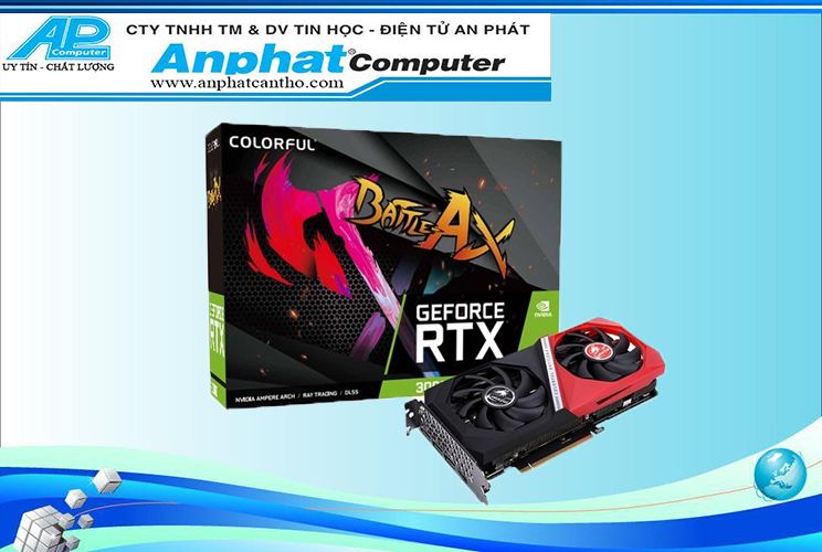 Card Màn Hình VGA Colorful RTX 3060 12GB Dual GDDR6 Battle AX - Hàng Chính Hãng