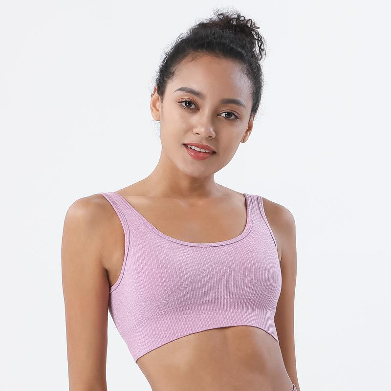 Thể Thao Nữ Top Liền Mạch Gân Mềm Push Up Bra Không Nội Y Nữ Lót Bralette Hở Lưng Áo Ngực Thể Thao