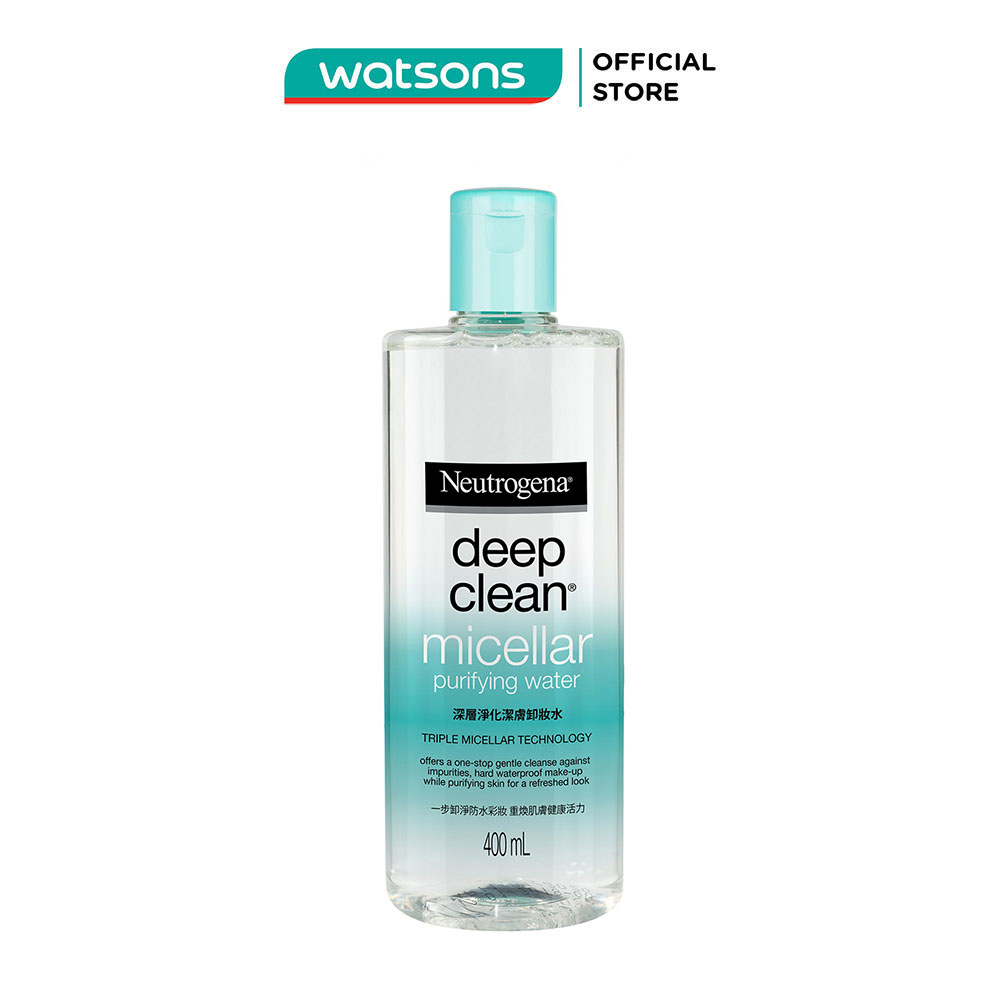 Nước Tẩy Trang Neutrogena Deep Clean Micellar Purifying Water Làm Sạch Da 400ml