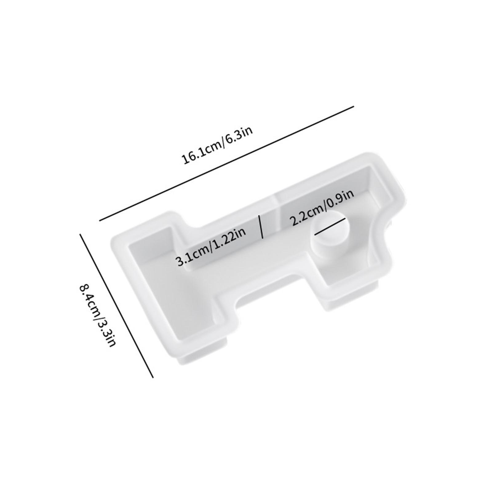 Epoxy Resin Candle Holder Die Easy to Demold Number Candlestick Silicone Die