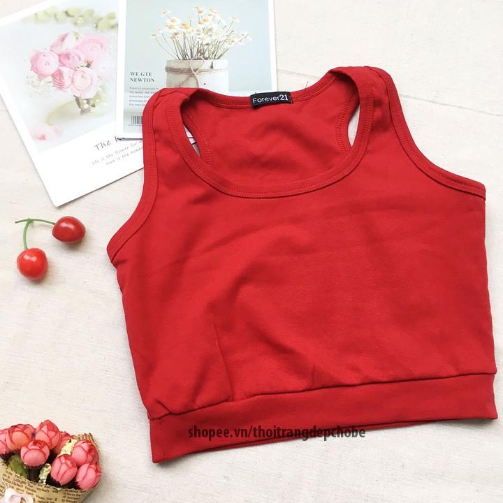 Áo Thun Nữ Croptop từ 35-45kg 3 lỗ chất borip đẹp - AONU13