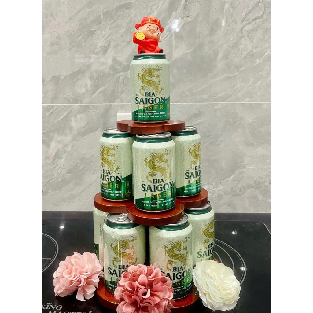 Tháp Bia Gỗ 3 Tầng Cao Cấp – Kệ Bày Bia Nước Ngọt Trang Trí Ban Thờ Lễ Tết Sang Trọng, Tiện Lợi - HÀNG CHÍNH HÃNG MINIIN