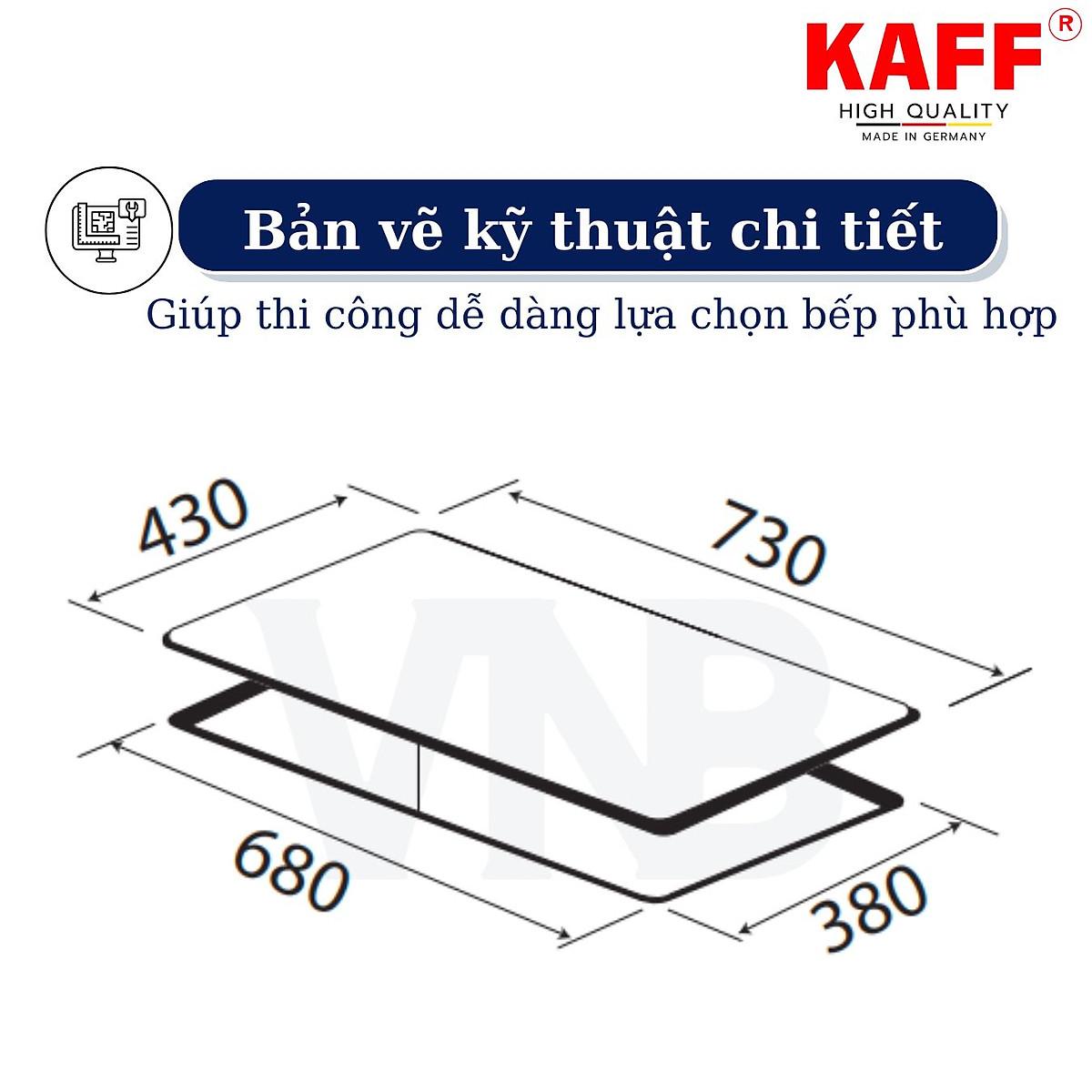 Bếp âm từ đôi nhập khẩu Germany KAFF KF-3850SL - Hàng Chính Hãng