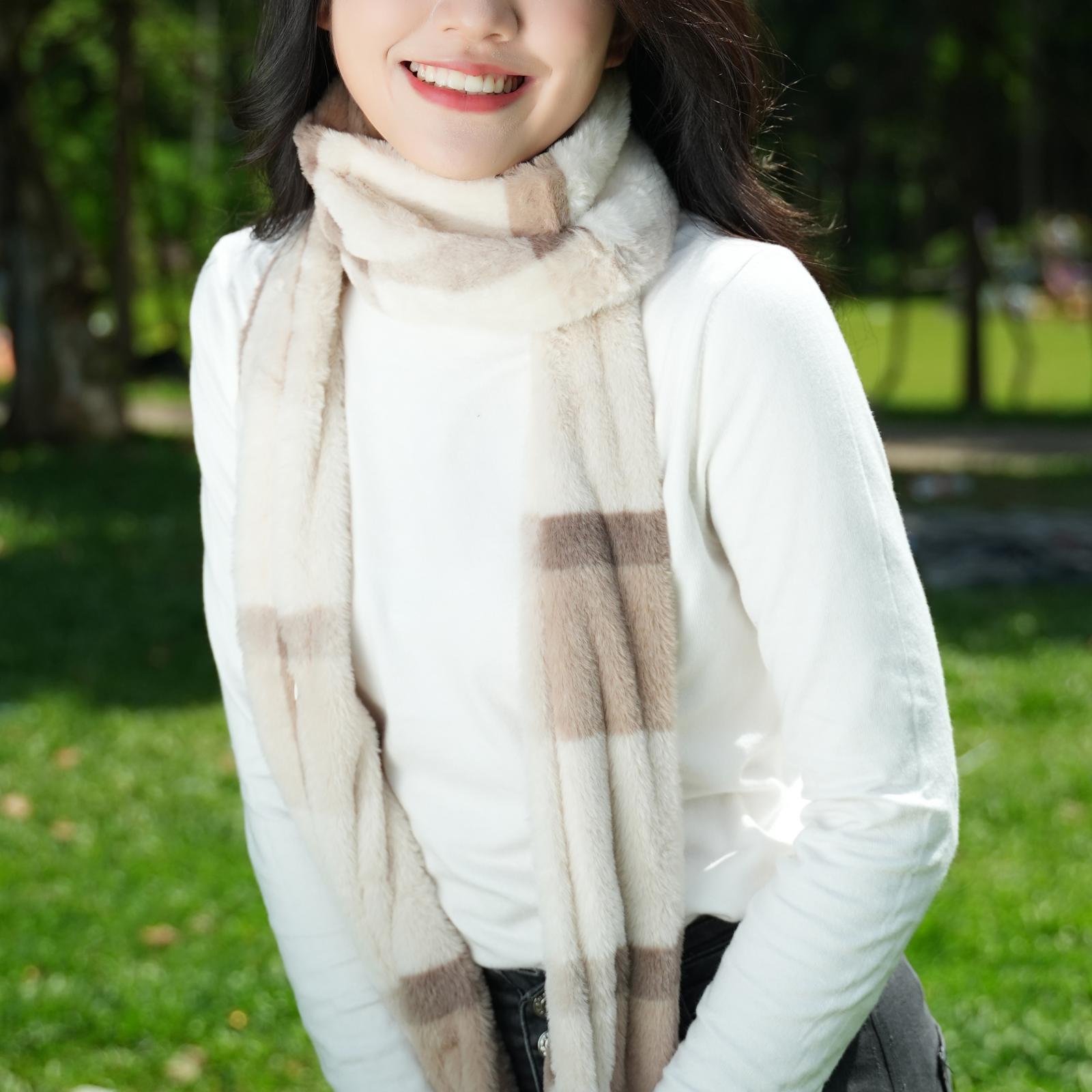 Winter Heating Scarf, Warm Washable Neck Heating Pad for Skiing Camping Women Men