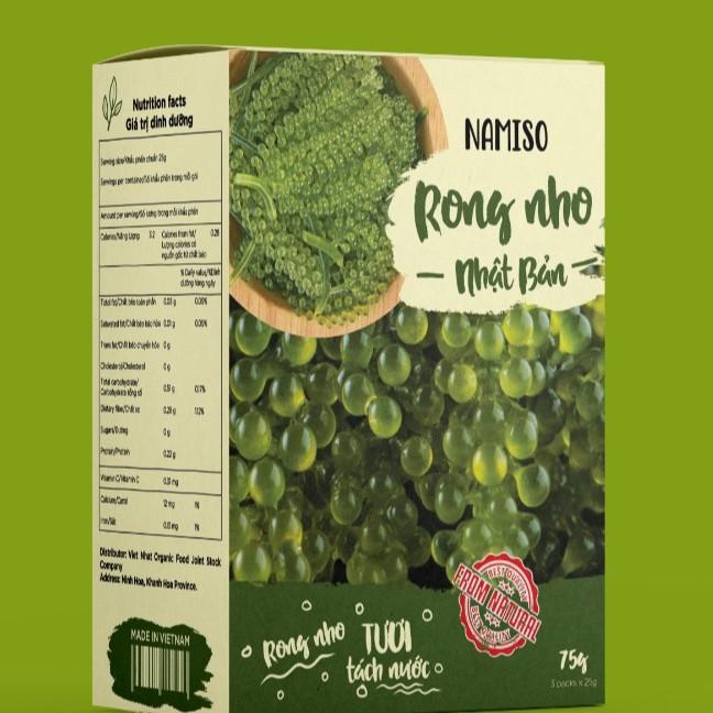 Rong nho tách nước Namiso Organic, rong nho tách nước giàu dinh dưỡng