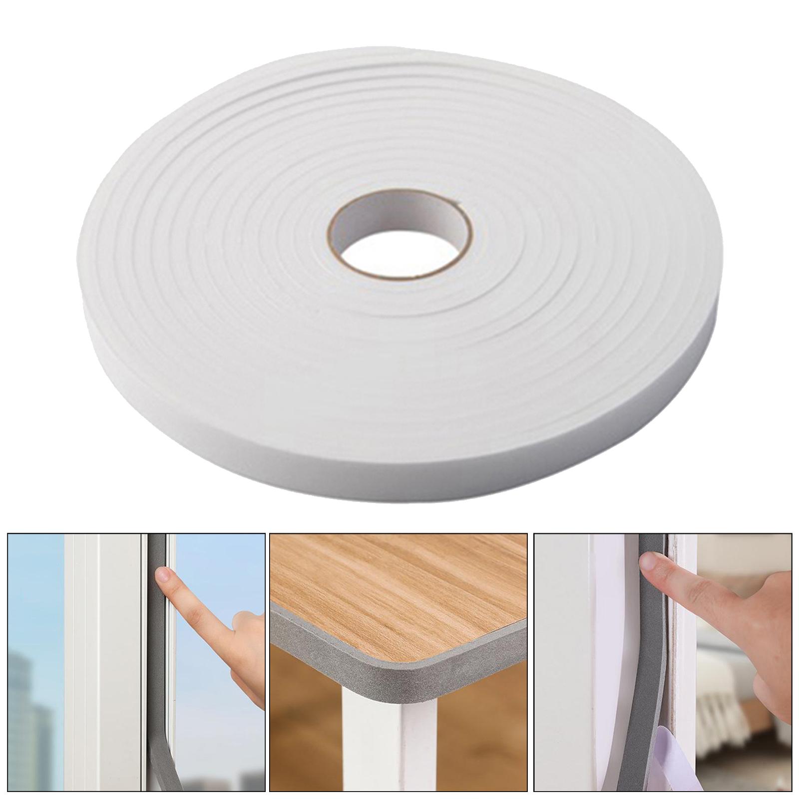 2 Rolls Foam Seal Tape, Thick High Density Foam Strip Self Adhesive Door Weather Stripping Insulation Foam Window Seal Total 33 feet