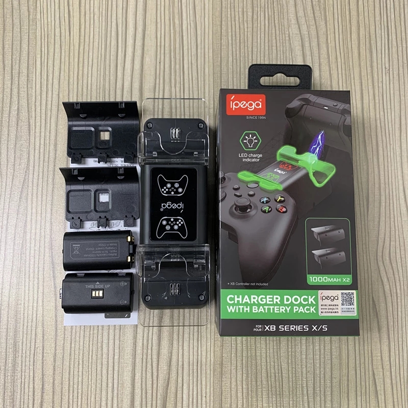 Bộ pin sạc, đế sạc và cover cho tay cầm Xbox Serie S/X 2020 - iPega PG Xbx003 (Hàng nhập khẩu)