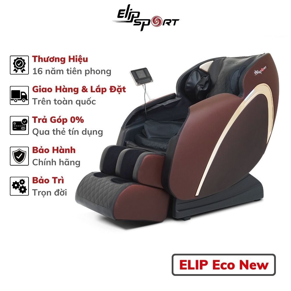 Ghế Massage Toàn Thân ELIP Eco New, massage nhiệt hồng ngoại, không trọng lực