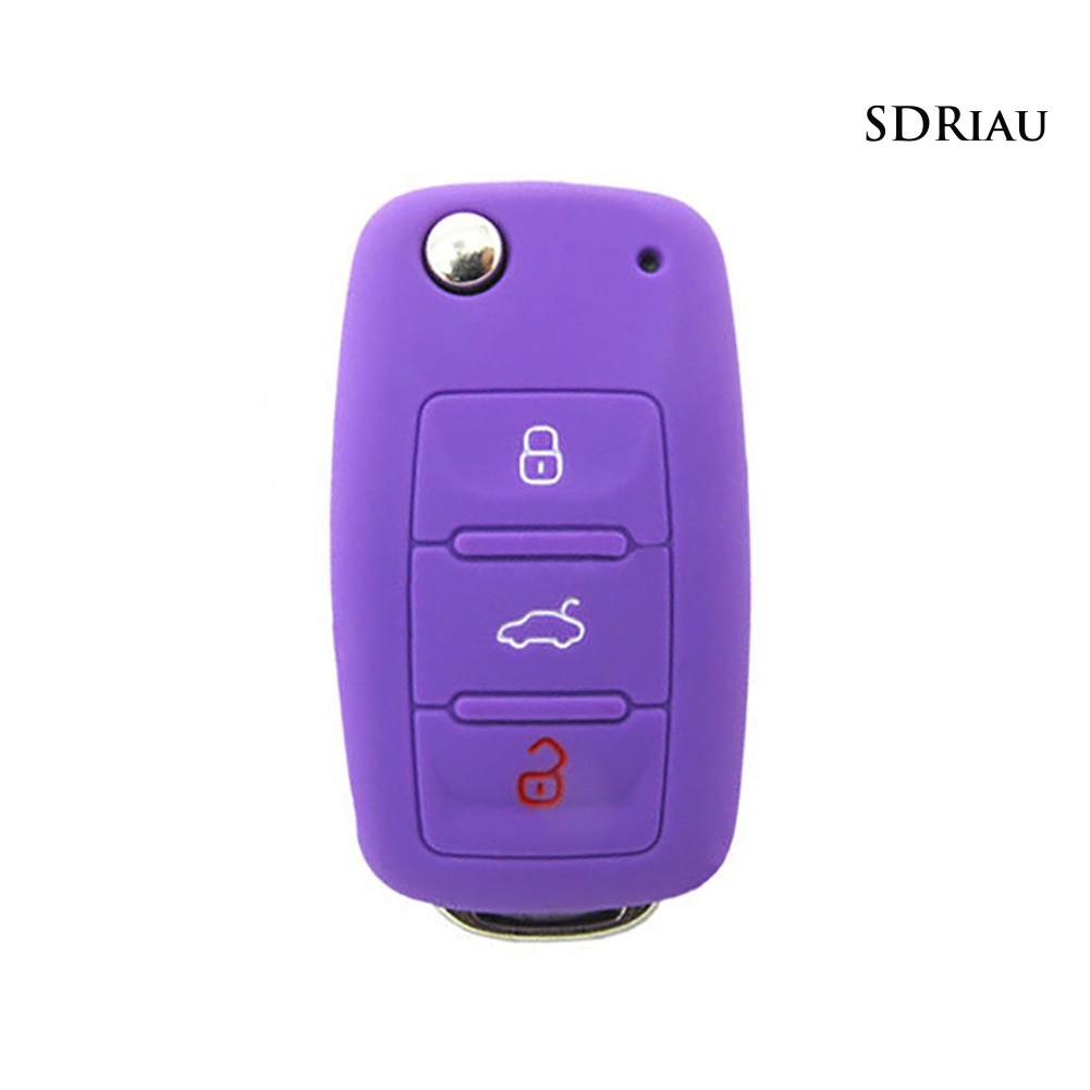Vỏ Silicon Bảo Vệ Chìa Khóa Xe Hơi Golf Bora Jetta Polo Golf Skoda