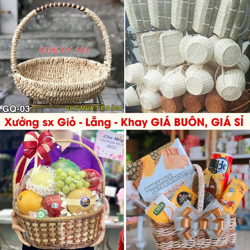 Xưởng Giỏ Lẵng Mây Tre đóng Quà tết, Hoa Quả Giá Sỉ Giá Buôn