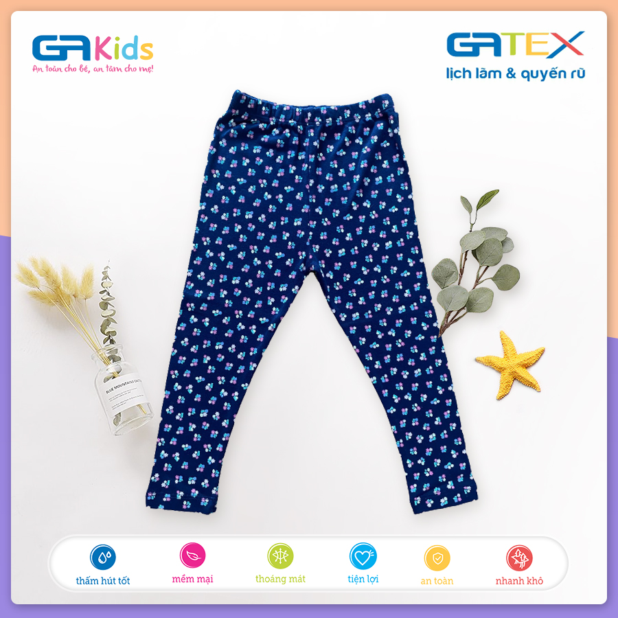 Set Combo 2 Quần Legging Họa Tiết GATEX Cotton Cao Cấp Trẻ Em GAKIDS từ 4 đến 14 tuổi