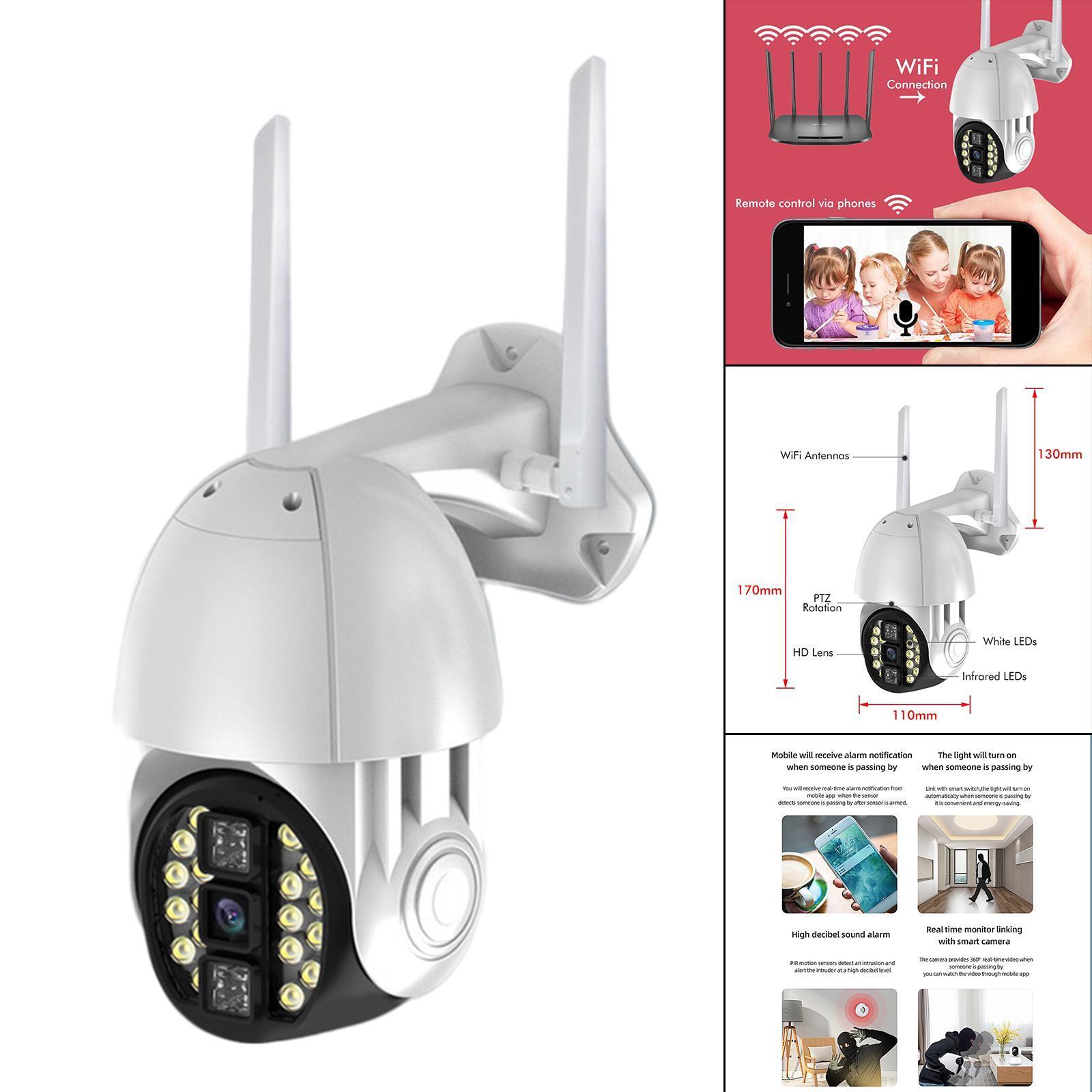 Surveillance WiFi Camera Pan Tilt 3MP Outdoor Wireless CCTV for Home Plug-US