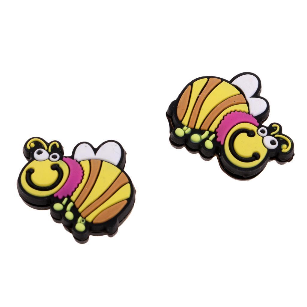 3- 2pcs Silicone Tennis Racquet Damper Shock Absorber for Tennis Racket