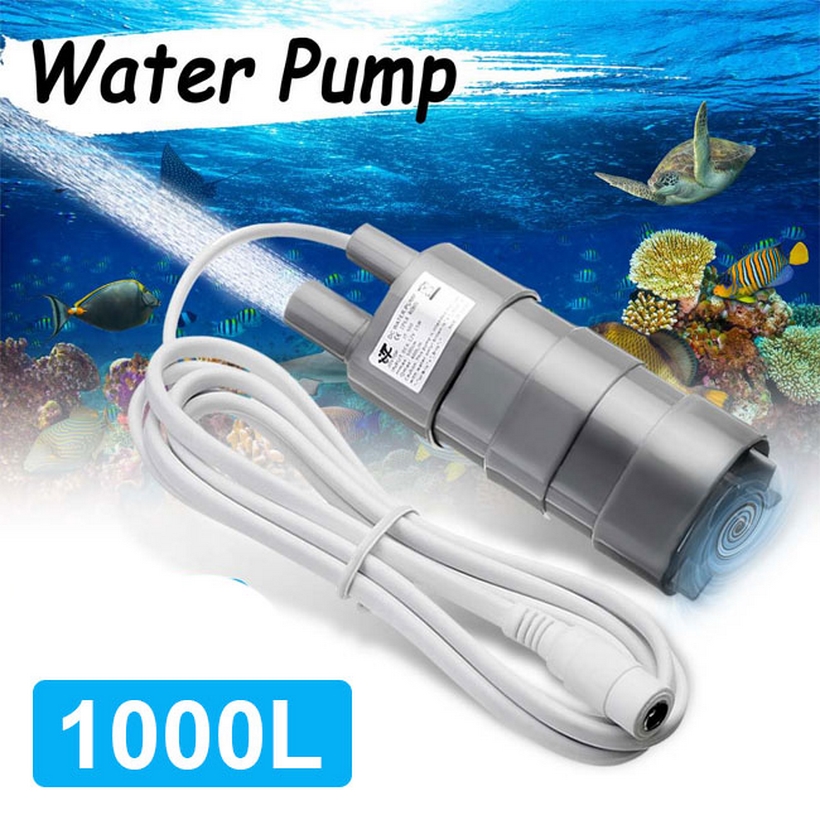 Máy bơm chìm mini chìm 12V JT-550 1000L kèm nguồn điện