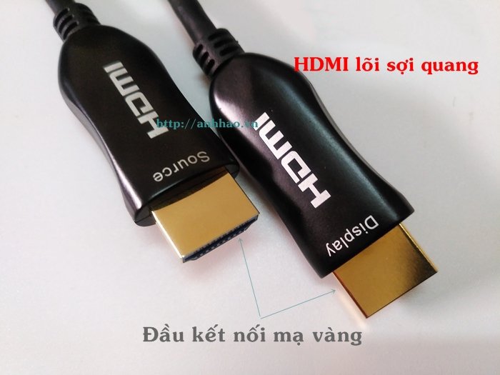 Cáp HDMI 2.0 sợi quang Nova dài 20m, 25m, 30M độ phân giải 4K @60Hz HDR chính hãng