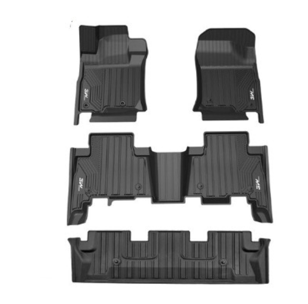 Thảm lót sàn xe ô tô TOYOTA LAND CRUISER 2009- đến nay Nhãn hiệu Macsim 3W chất liệu nhựa TPE đúc khuôn cao cấp - màu đen