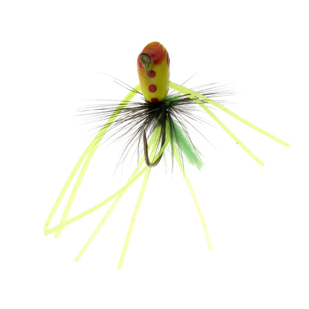 Fly Dry Fishing Floating Popper Flies Artificial Fishing Baits