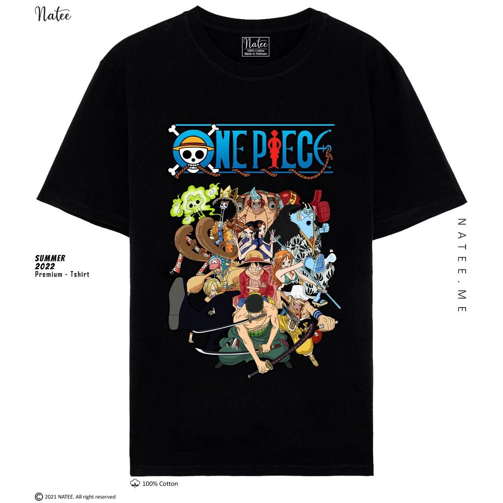 Áo Thun Nam Nữ Unisex ONE PIECE, Áo Thun Ngắn Tay Natee Siêu Ngộ Nghĩnh, Chất Vải Cotton Bền Đẹp