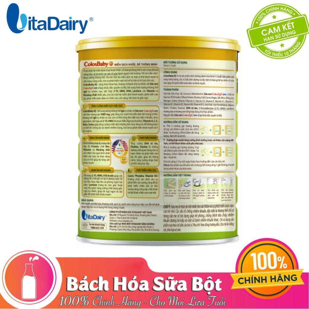 Sữa bột ColosBaby Gold 1+ /Lon 800g