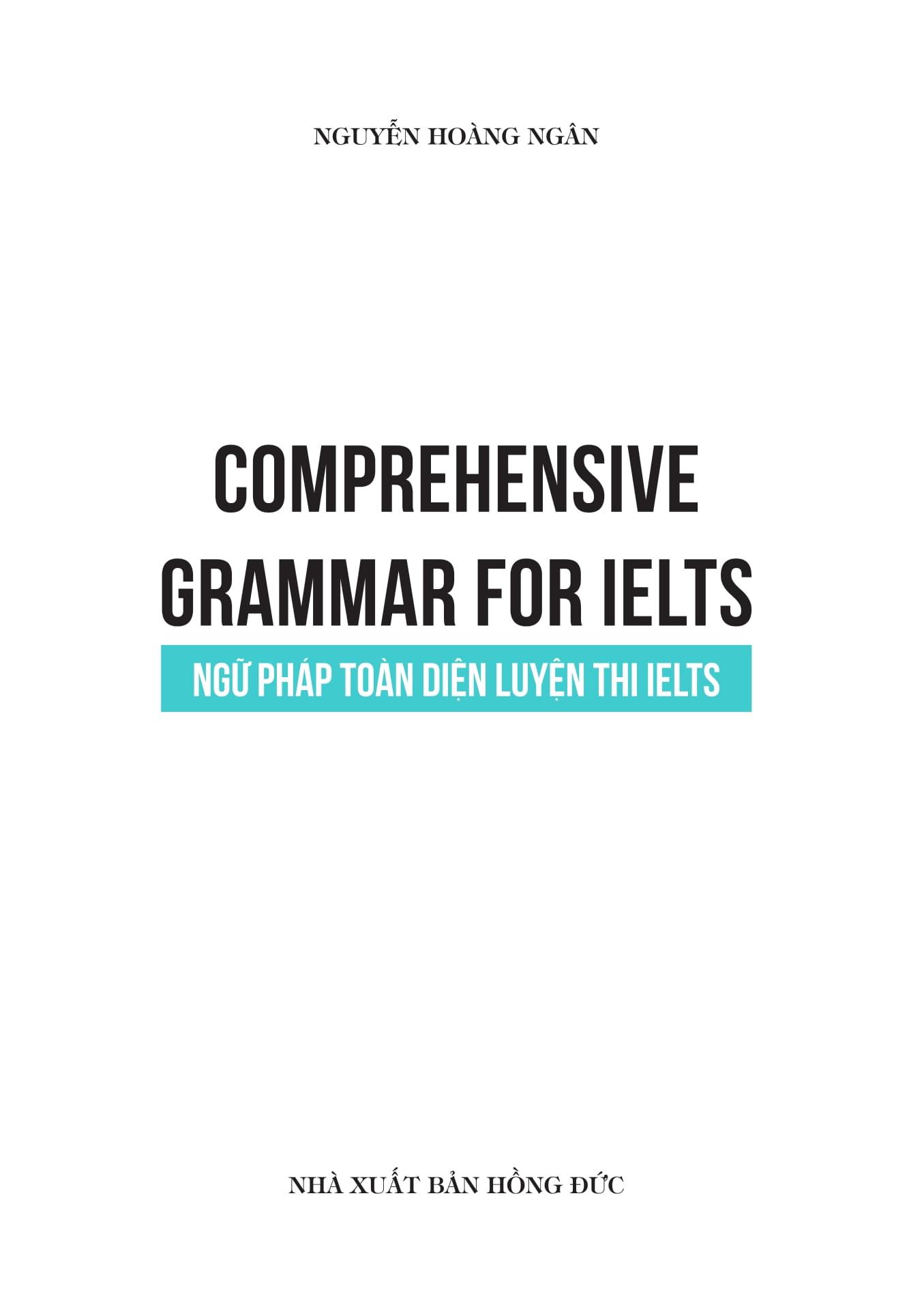 Sách - Comprehensive Grammar For IELTS - Ngữ Pháp Toàn Diện Luyện Thi IELTS - ảnh 3