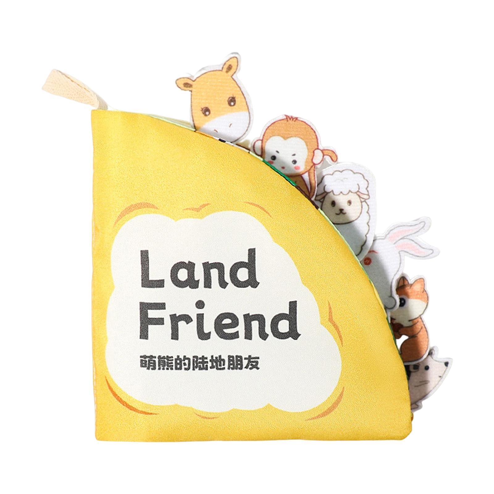 Cartoon First Book Early Educational Sensory Toy Memory Rustling Sound for Toddlers Baby