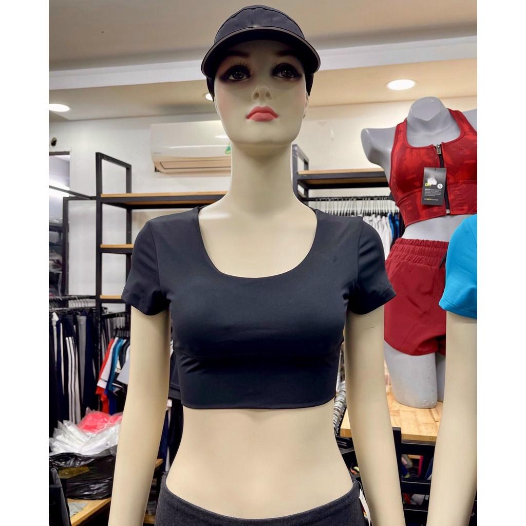 Áo CroptopTập Gym, Yoga Đan Lưng Tay Ngắn CH091