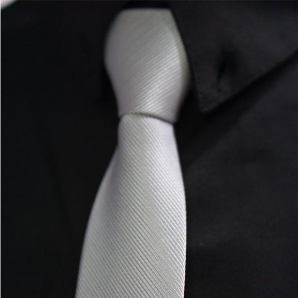 Cà vạt nam thắt sẵn bản nhỏ 5cm và 8cm vải lụa xéo cho công sở và học sinh KING C07