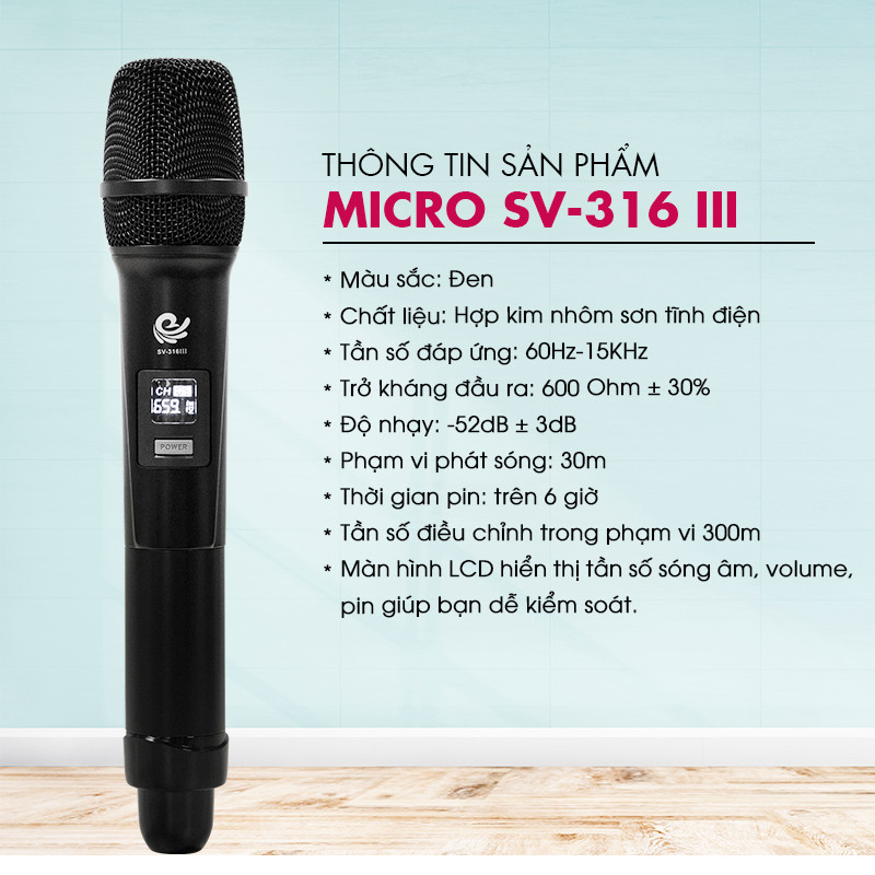 Trọn Bộ 2 Micro Không Dây Việt Star Quốc Tế Cao Cấp Hát Karaoke Cực Hay Dùng Cho Loa Kéo, Amply, Tần Số VHF - Hàng Chính Hãng